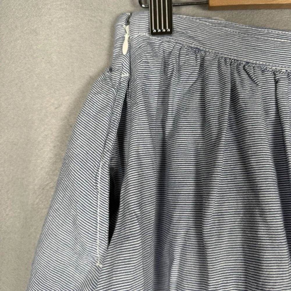 Tommy Hilfiger Mini Skirt Lace Blue 100% Cotton Sz 8 - Picture 9 of 11